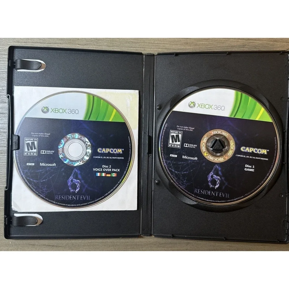 Resident Evil 6 (Microsoft Xbox 360, 2012) Disc Only